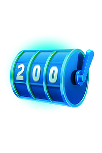 Platziere 200 Spins in einer Spielsitzung